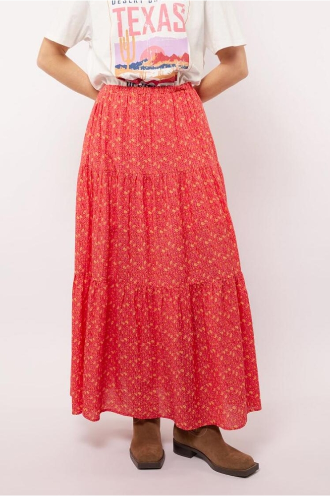 CASSIDY SKIRT 25ZSF03 SUNKISSED CORAL/TERRA